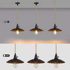 3-Light Plug in Pendant Light Fixtures Chandelier - Image 3