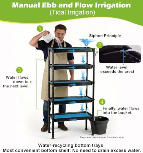 RooTrimmer 5-Tier Hydroponics Growing System, Plant Stand - Image 3