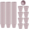 Fcacti 54 Pcs Small Mini Pink Clay Pots 2.1'' Terracotta Pot Clay Ceramic Pottery Planter Cactus Flower Pots Succulent Nursery Pots- Great for Window Boxes, Cactus, Plants, Crafts, Wedding Favors by FcactiTerracottaPots