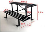 Zhongma 2 Tier Heavy Duty Metal Plant Stand with wheels easy assembly - Image 6
