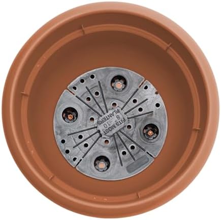 Bloem Ariana 20" Plastic Self-Watering Planter, Terra Cotta, 2-Pack - Image 6