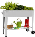 LEETOLLA     Elevate Herb Garden Planter Box Outdoor Raised Planter Box with Legs On Wheels for Vegetables Flower Tomato Patio Backyard by LEETOLLA