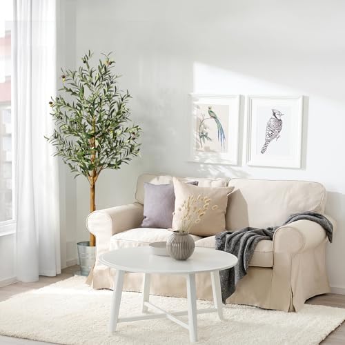 Artificial Olive Tree 5FT Tall Faux Silk Plant for Home Office Decor Indoor Fake Potted Tree, with Moss, Black Nursery Pot, Artificial Silk Plant, Designed Faux Wood Trunk and Realistic Fruit - Image 3