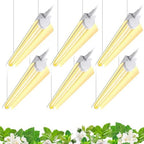 Barrina T8 Plant Light, 2FT 24W Full Spectrum Led Grow Lights, 6 Packs by Barrina