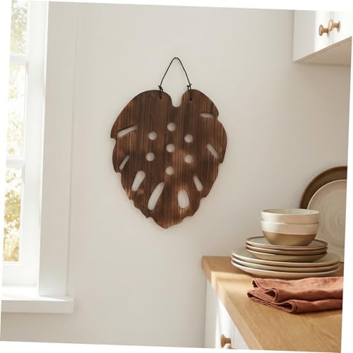 Luxshiny Staghorn Fern Mounting Board with Monstera Support, 28x33cm Wooden Wall Planter for Air Plants and Orchids, Vertical Decorative Plant Holder for Indoor Garden and Home Decor - Image 6