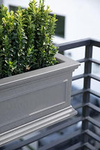 Veradek Brixton Series Plastic Railing Planter - Rectangular Planter for Outdoor Deck/Balcony | Crack-Resistant with Adjustable Rail Attachment | Classic Estate Design for Herbs, Succulents, Flowers - Image 7