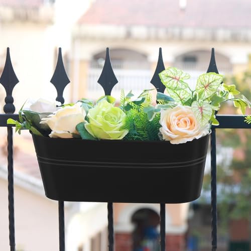 Railing Planter Box 16 Inch with Adjustable Brackets (4PCS) - Image 6