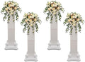 Wedding Roman Columns 4 Pcs 35.4" Plastic Column Stand Roman Pillar Greek Column Statue Plant Stand Elegant Wedding Event Party Decorative Column Pedestal Flower Holder (Type C, 4Pcs, 11.81x35.43 Inch) by Unknown