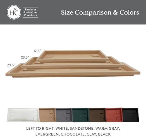 The HC Companies Venetian Window Planter Box, 23.5 Inch, Black, 2-Pack - Image 5