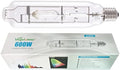 MH 600W Metal Halide Single Ended HID Grow Light Bulb Lamp High PAR Enhanced Blue and Violet Spectrums for Hydroponic Horticulture Vegetative Growth,CCT 6000K,55,000 Lumens,E39 Base by Vegelumax