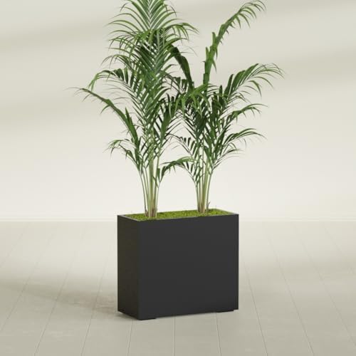 Greenline Alice Tall Rectangular Fiberglass Planter, Outdoor Planter Box - Image 4