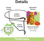 Bloem RailScapes Railing Plant Clip for 1.25” - 1.5” Thick Spindles, 3-Pack - Image 4