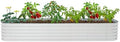 Raised Garden Bed | Metal Raised Garden Bed Kit | 17'' Tall Outdoor Garden Planter Box | Metal Planter Box for Planting Plants Vegetables (9.4x2x1.4FT（1pcs）) by Yellulu