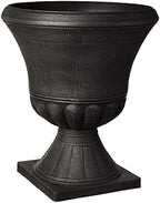Arcadia Garden Products PSW DB51BK Hamilton Urn, 18 by 22", Black by PSW