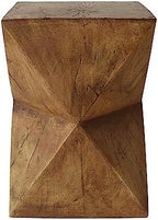 ø12.5'' Concrete Side Table End Table for Outdoor & Living Room, Modern Retro Hourglass Shape Style, Durable and Lightweight, Cement Material, No Assembly, Natural - Image 7
