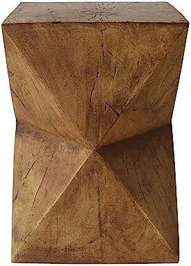 ø12.5'' Concrete Side Table End Table for Outdoor & Living Room, Modern Retro Hourglass Shape Style, Durable and Lightweight, Cement Material, No Assembly, Natural - Image 7