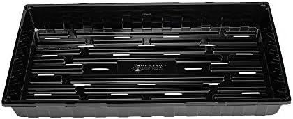 SUNPACK 10" x 20" Seed Starting Tray, Black, 2.5" (Pack of 10) - with Drainage Holes, Perfect for Greenhouses or Indoor Gardening - Ideal for Seedlings and Cuttings - Image 3