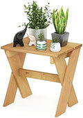 Furinno TIOMAN Compact Patio Table with X-Leg, Easy Assembly, Pine Wood by Furinno-FitsYourSpaceFitsYourBudget