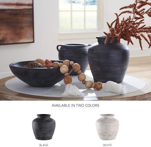 Signature Design by Ashley Meadie Large Distressed Black Terra Cotta Vase - Image 6