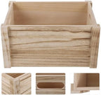 Wood Flower Pot Box Rustic Rectangular for Succulent Plants - Image 7