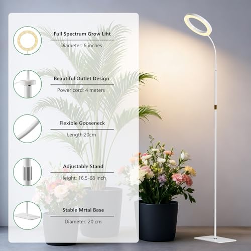 68" Full Spectrum Floor Grow Light with Stand for Tall&Large Indoor Plants - Image 7