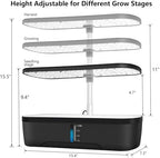Hydroponics Growing System Kit 12 Pods Indoor Herb Garden with Grow Light - Image 3