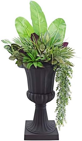 Arcadia Garden Products PL51BK-2 Deluxe Plastic Urn(Pack of 2), Black - Image 7