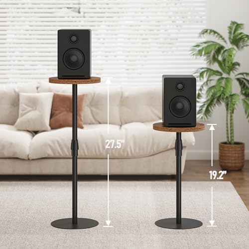 TUTOTAK Tall Round Side Table, Small End Table, Drink Table, Pedestal Table - Image 2
