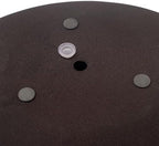 Fab Habitat Cairn Handmade Bowl Metal Planters in Mocha Charcoal - Large, Indoor/Outdoor, Lightweight with Drainage Holes - Image 6