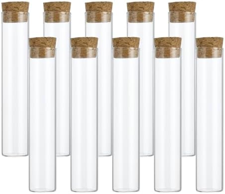 PATIKIL 25ml Test Tubes Glass Clear Flat Bottom Test Tube Containers 30Pcs by PATIKIL