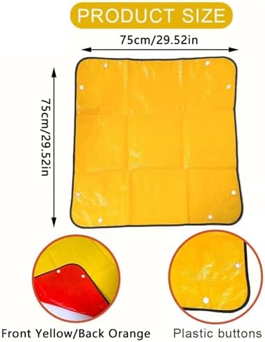 2 PCS Planting Mat Potting Pad Foldable Garden Plant Flower Pot Reusable Transplanting Waterproof Mats Home Gardening Supplies(75x75cm) - Image 2