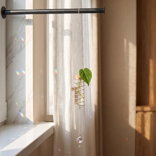 VICASKY 4pcs Spiral Glass Hanging Propagation Station with Suncatcher - Image 7