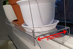 Hanging Acrylic Shelves for Windows (28" Wide, 1 Shelf - 26" Tall) - Image 3