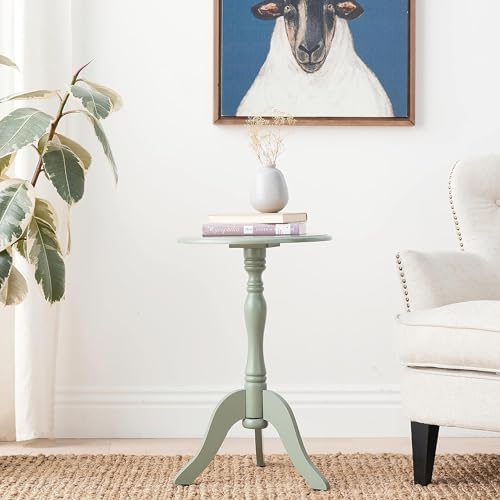 Decor Therapy Simplify Pedestal Accent Table, Olive Branch - Image 2
