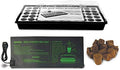 HTG Supply Floating Seed Starter Germination Kit with Humidity Dome, Root Plugs & Heat Mat by HTGSupply