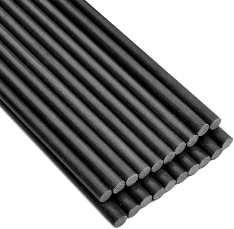 Garden Stakes 48 inch 20 Pack 0.27" Dia Solid Glassfiber Plant Support Rod Tomato Trellis Stakes (Black) by SnyGardn