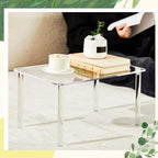 RattanView 1 Pcs 14 Inch Acrylic Risers Display Stands 4-leg Plant Stand - Image 6