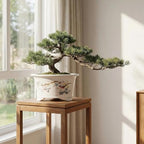 6.69" Glazed Bonsai Pots, with Drainage, Indoor-Outdoor Decor - Image 4