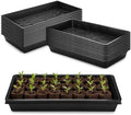 RooTrimmer 10 Pack 1020 Trays and 10 Pack 1020 Mesh Bootom Trays, 20'' x 10'', Heavy Duty Propagation Flats for Microgreens, Seed Starting, Soil Blocks, Hydroponics & Wheatgrass (10 Sets) by RooTrimmer