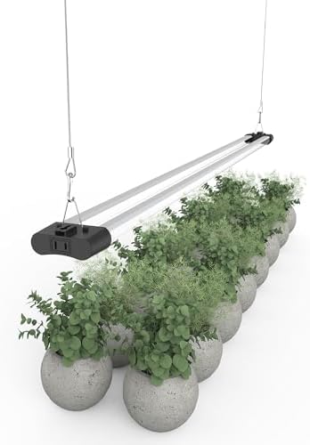 LED Grow Light Full Spectrum Light Linkable 5000K Daylight + 660nm Red Indoor Plant Lighting Fixture (4 FT) - Image 2
