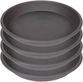 4 Pack of 16 inch Plant Saucer, Large Plant Tray, Heavy Sturdy Plant Drainage Tray for Indoors, Bird Bath Bowls, Sturdy 18 inch Plastic Pot Tray for Planter (Brown) by Unknown