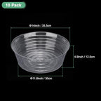 M METERXITY 10-Pack Plastic Plant Saucer, 14 Inch Clear Thin Plant Saucer Drip Tray for Indoor/Outdoor, Planter Liners Nursery Pots - Image 3