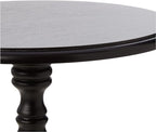 Decor Therapy Simplify Round Pedestal Accent Side Table, Black, 15"x15"x24" - Image 5