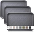 Boot Tray for Entryway Indoor, Heavy Duty Shoe Mat Trays 3 Packs, 16.7"x12.8" Waterproof Shoe Tray by WATANIYAPET