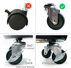 Plant Caddy with Wheels 16 Inch 3 Pack, Heavy Duty Metal Plant Stand & Dolly with Lockable Casters, Holds 230 lbs for Indoor Outdoor Large Flower Pots, Black - Image 3