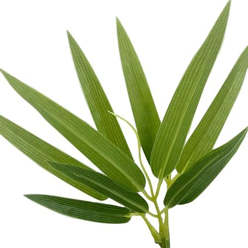 Artificial Tree in Geometric Planter, Fake Bamboo Silk Tree for Indoor and Outdoor Home Decoration - 70" Overall Tall (Plant Pot Plus Tree) - Image 4