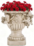 Cherub Angel Planters, Cherub Planter Flower Pots with Drain Hole for All House Plants, Patio Yard Decor, Polyresin, 8.46" H by Floryden