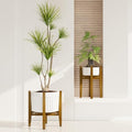iDavosic.ly Adjustable Bamboo Plant Stand 2 Pack, Fits 8-12 Inch Pot, Brown by iDavosicly