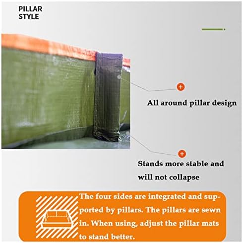 Repotting Mat for Garden Indoor Plant Flowers, Tidy Square Mat Repotting Portable Waterproof Transplanting Working (Size : 100 * 100 * 6cm) - Image 5