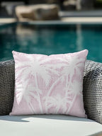 Outdoor Pillow Waterproof 1 Pack, Tropical Palm Tree Patio Throw Pillows for Couch Bed Sofa with Insert, Vintage Lavender Exotic Botanical Plants Decorative Reading/Camping Pillow Set 18x18 Inch - Image 4
